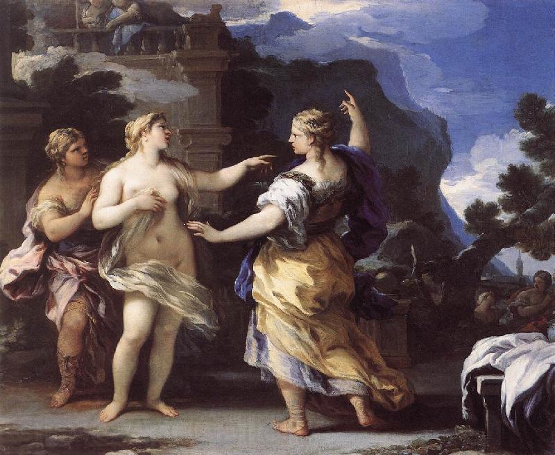 GIORDANO, Luca Venus Punishing Psyche with a Task  dfh France oil painting art